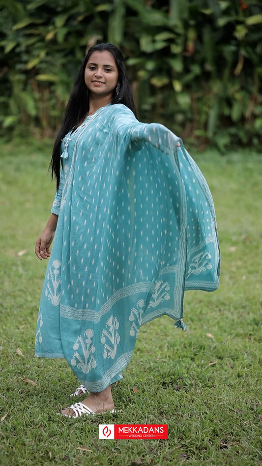 hand block printed premium cotton set