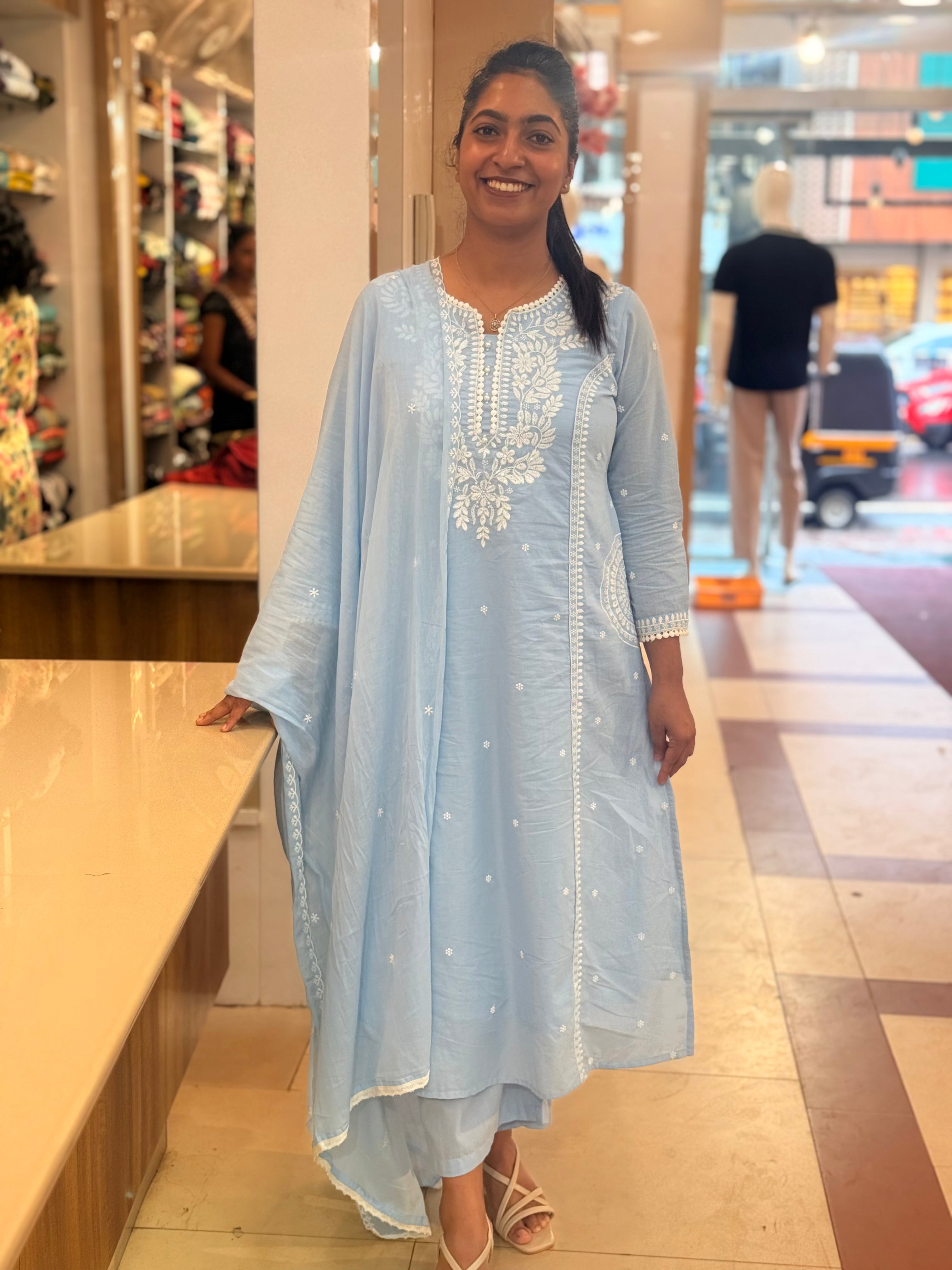 ICE WHITE SALWAR SET