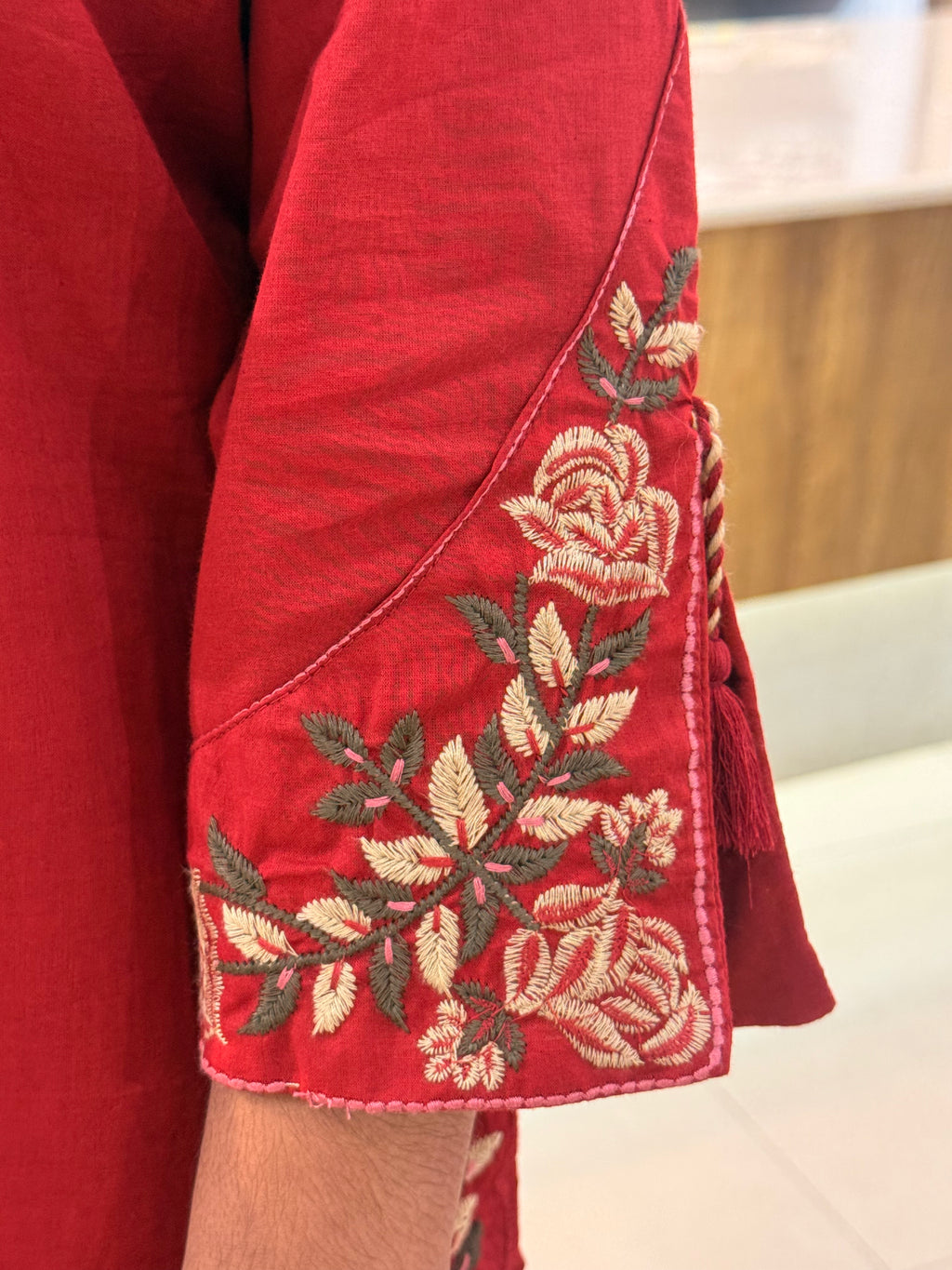 CHERRY RED SALWAR SET