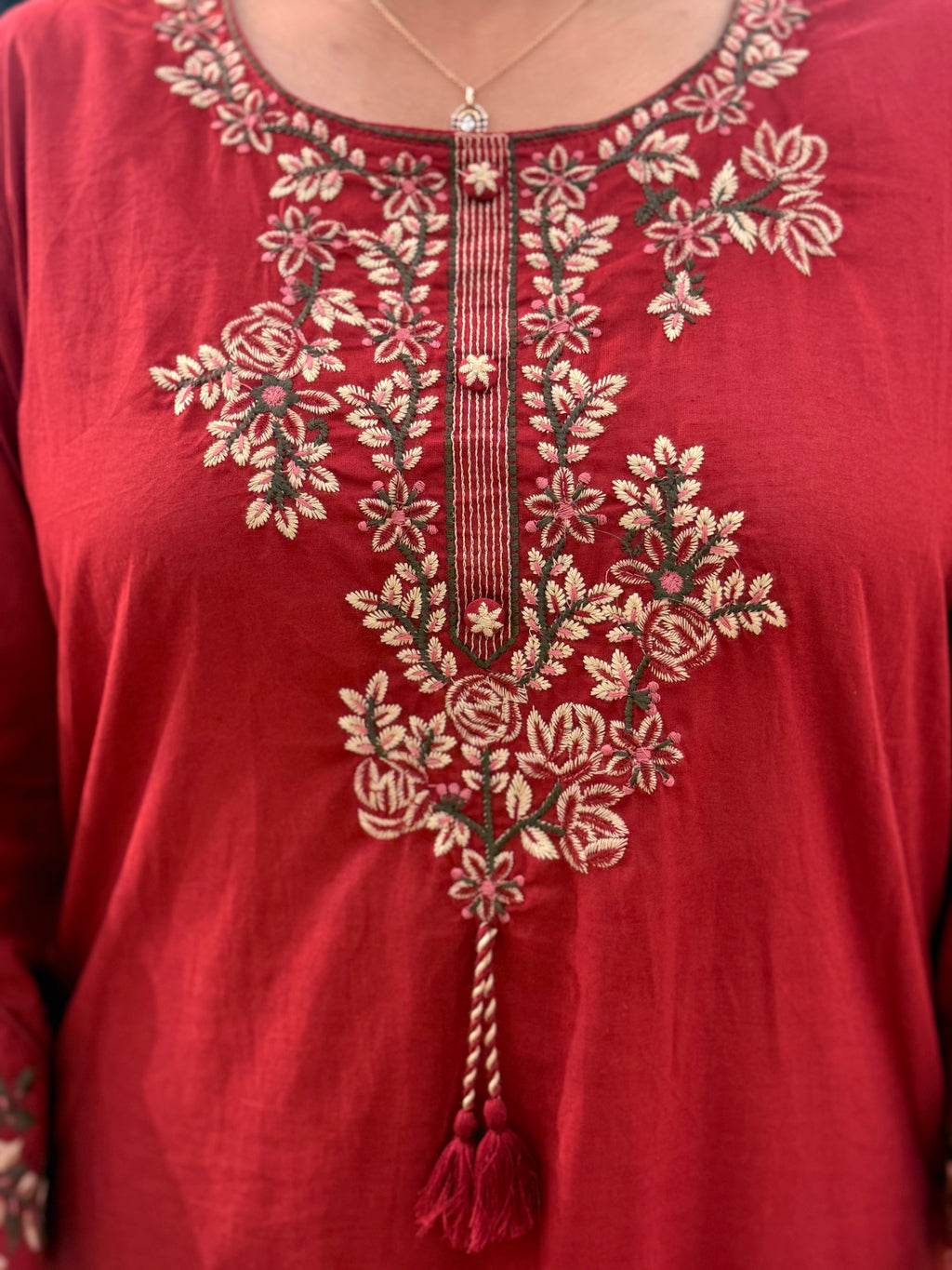 CHERRY RED SALWAR SET