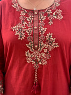 CHERRY RED SALWAR SET