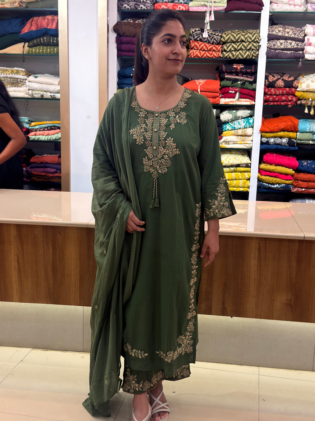 EMERALD GREEN SLAWAR SET