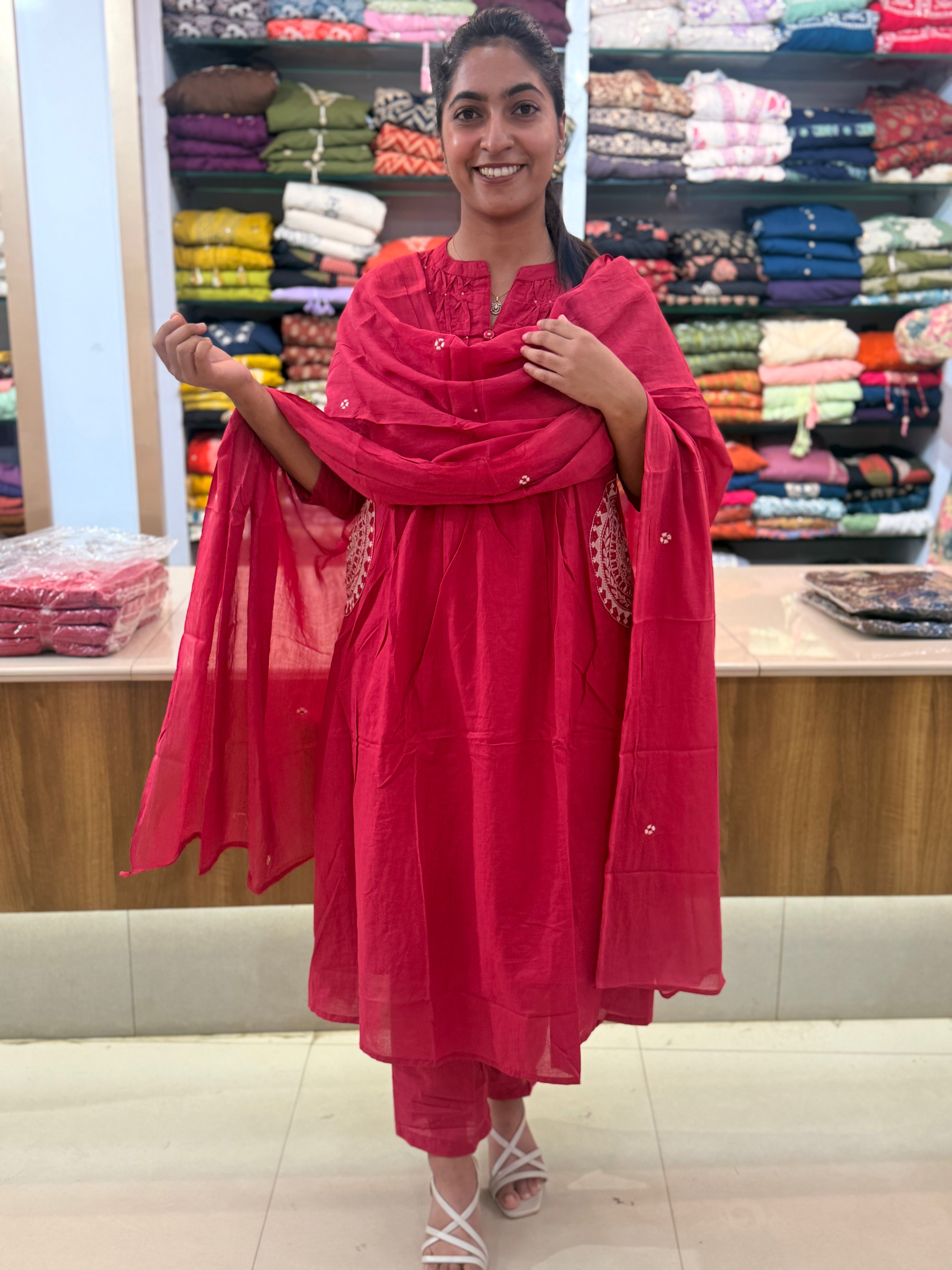 RUBY RED SALWAR SET
