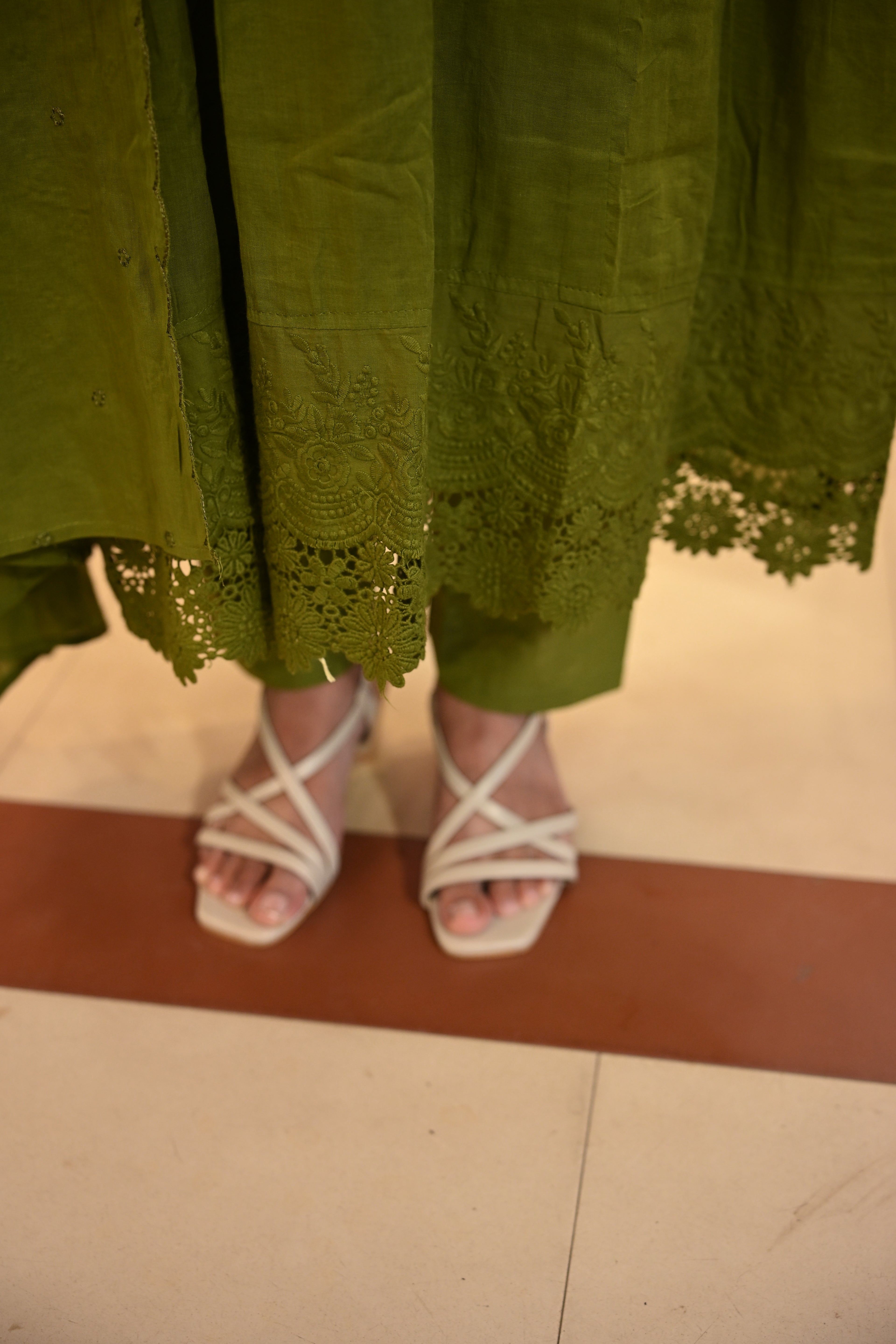 OLIVE GREEN SALWAR SET