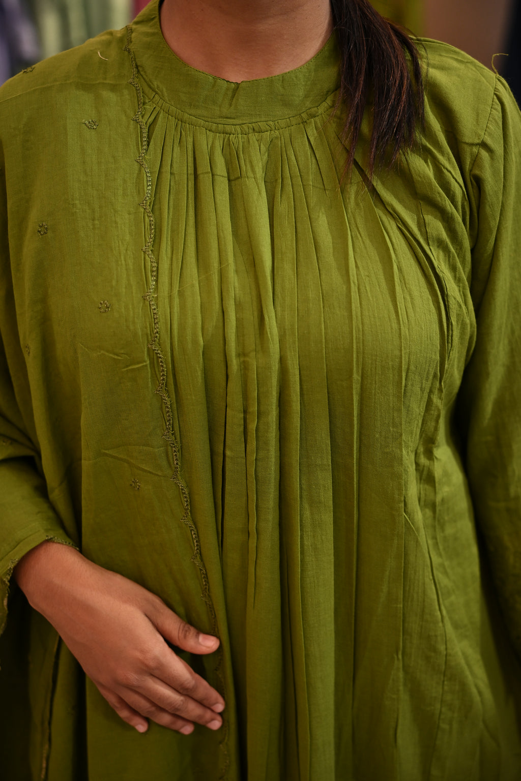 OLIVE GREEN SALWAR SET
